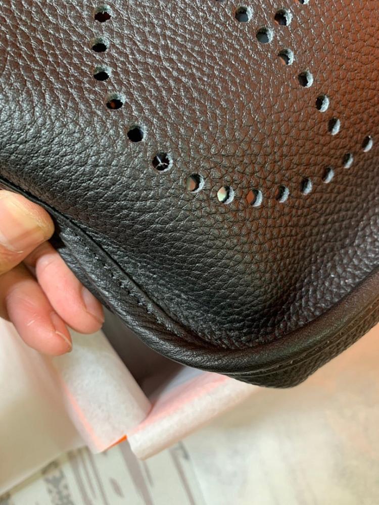 Elegant Refined Leather Top Handle Bag